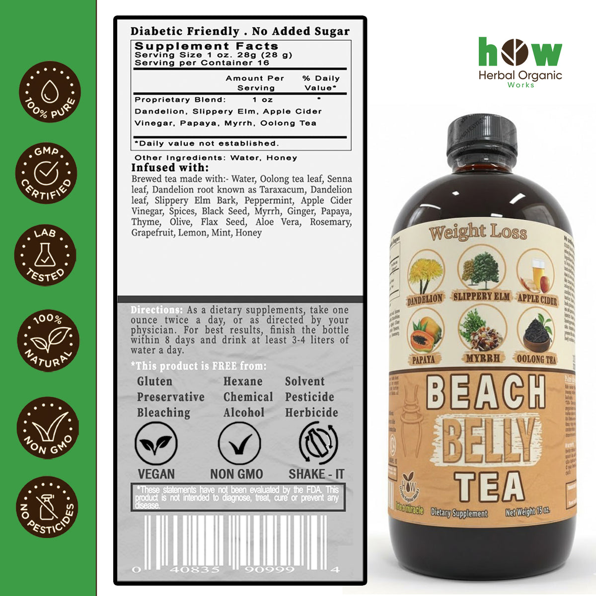 Beach belly tea nutrition facts
