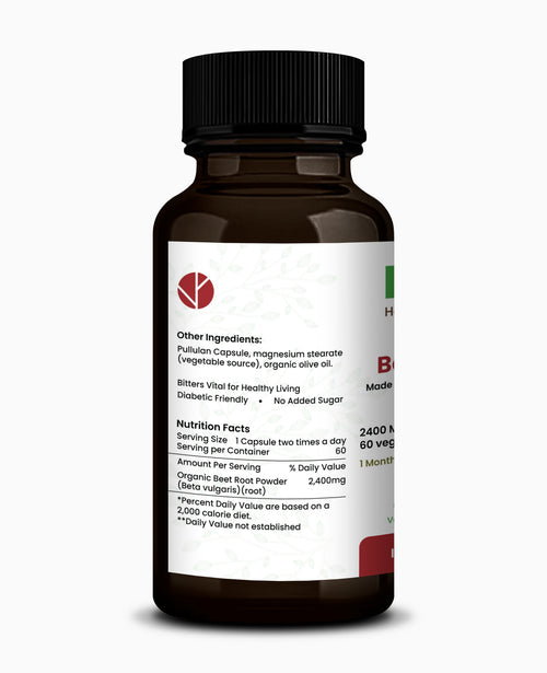 Beet Root Capsules – Natural Energy & Circulation Support