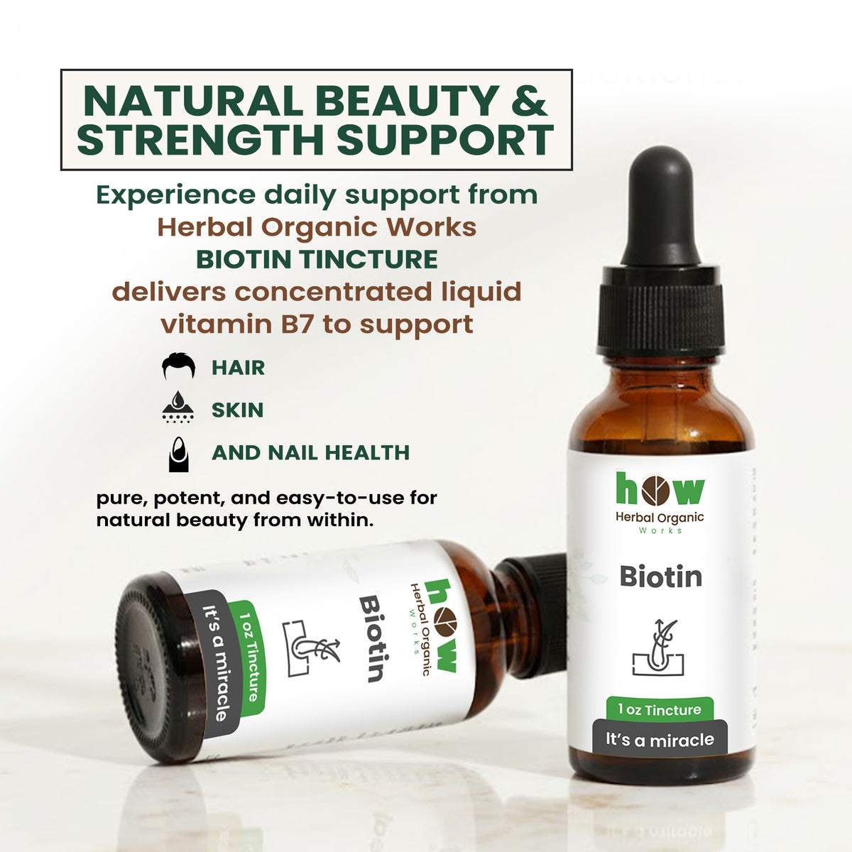 Biotin tincture for hair