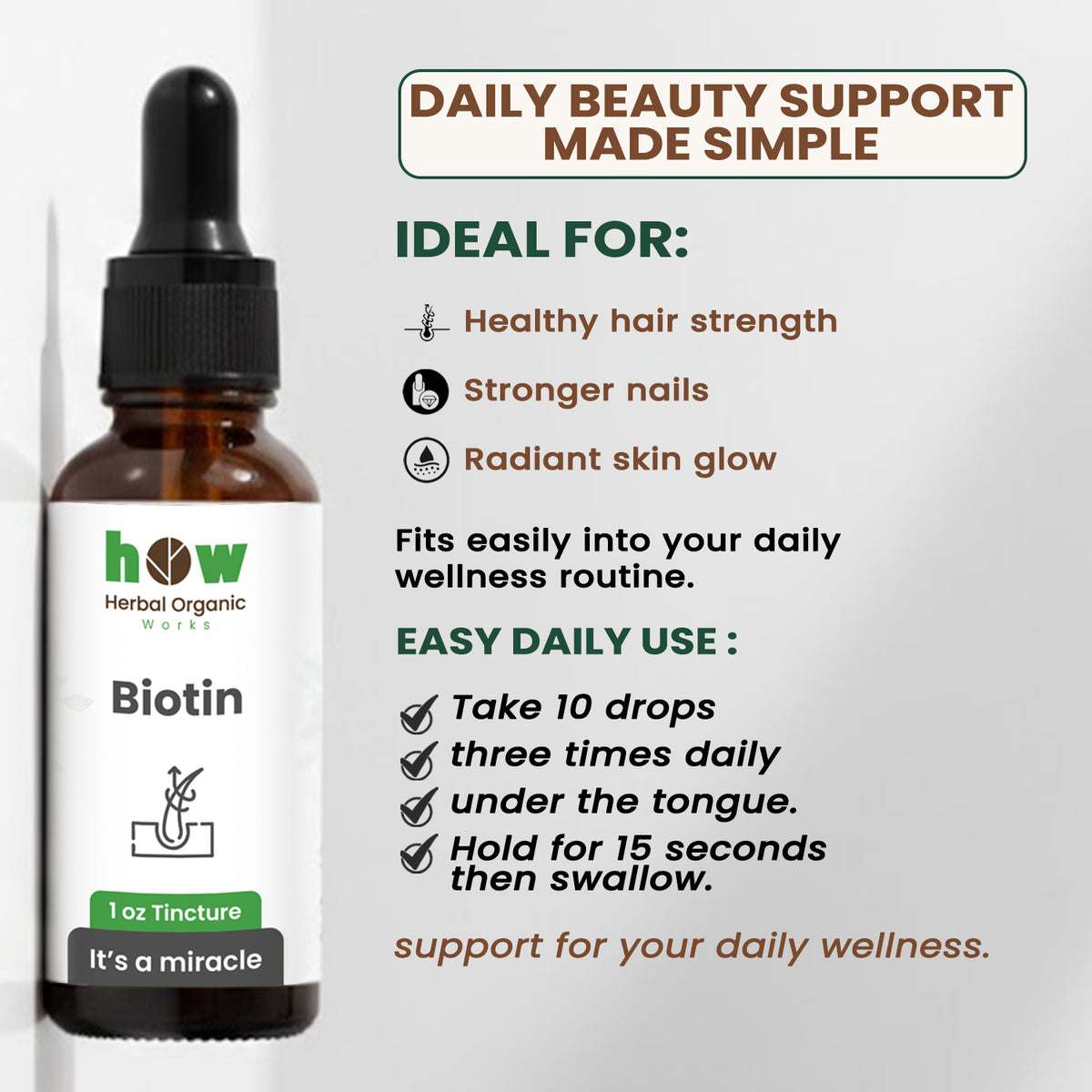 Biotin tincture uses