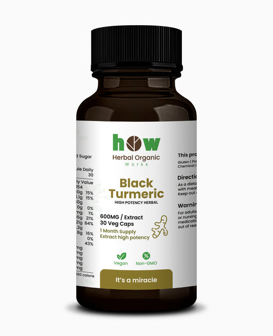 Black Turmeric –100%  Natural Anti-Inflammatory & Antioxidant Supplement | 30 Capsules