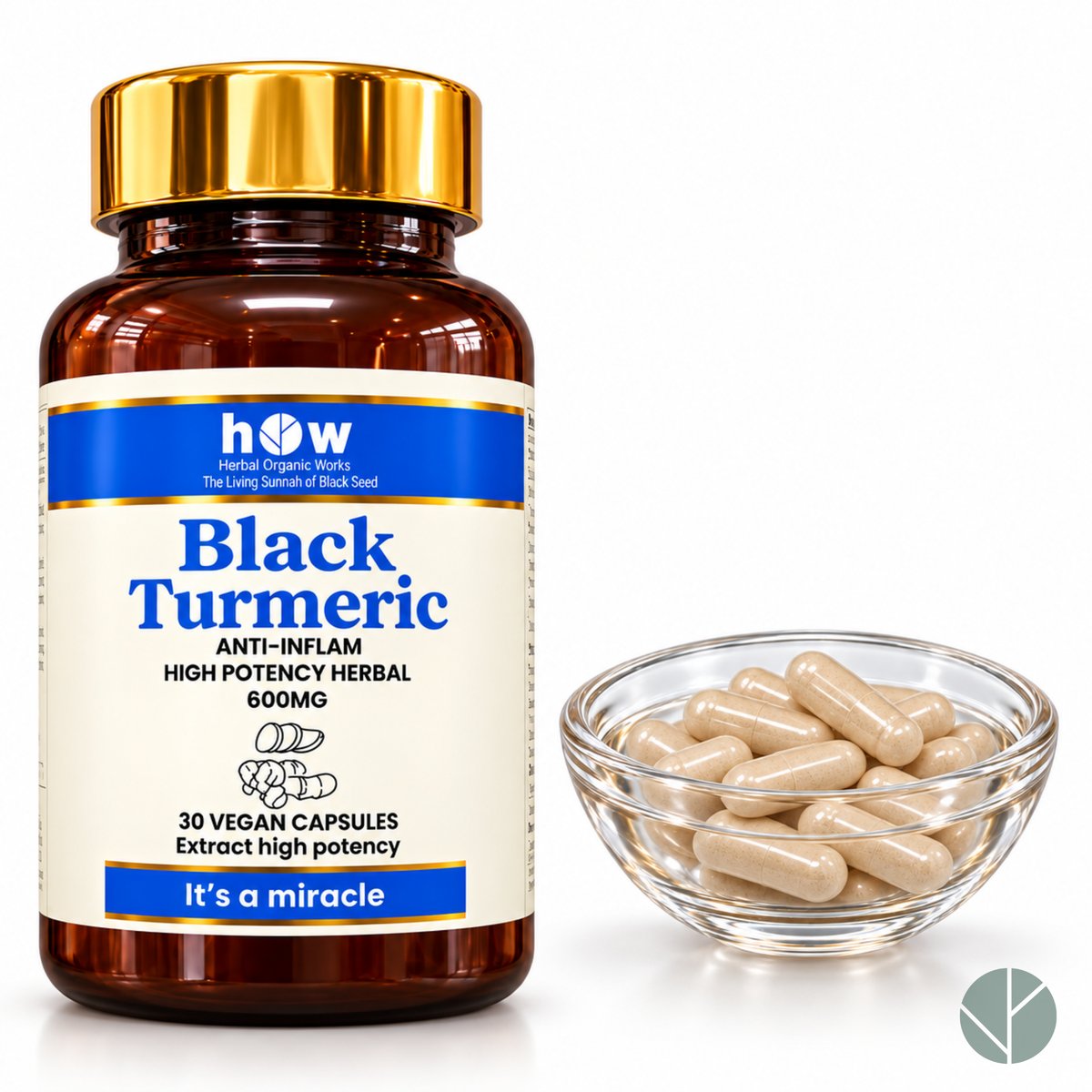 Natural Black Turmeric 30 Capsules