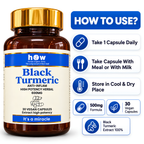 Black Turmeric Capsules 600mg | 30 Vegan Capsules