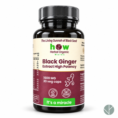 Thai Black Ginger Capsule for Natural Energy and Stamina Support