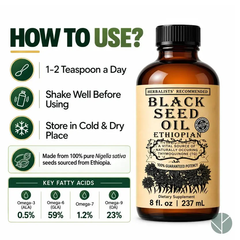 8oz Black Seed Oil Bottle