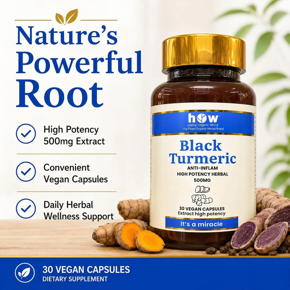 Black Turmeric Capsules Nature's Powerful Root