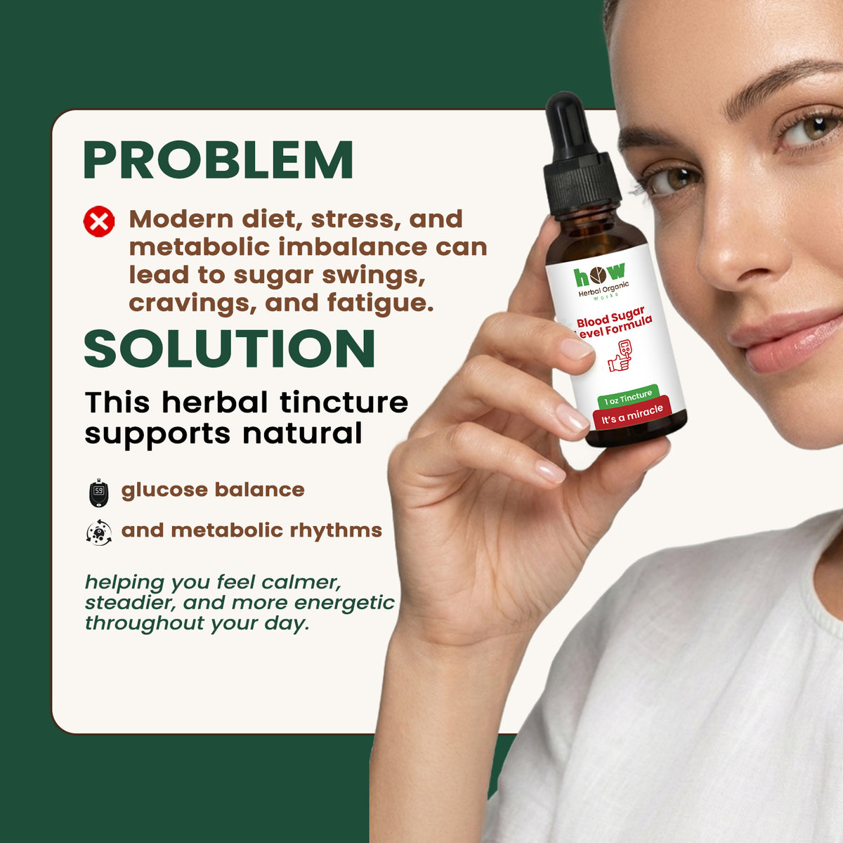 Herbal Balance Tincture – Liquid Botanical Formula with Gymnema & Fenugreek