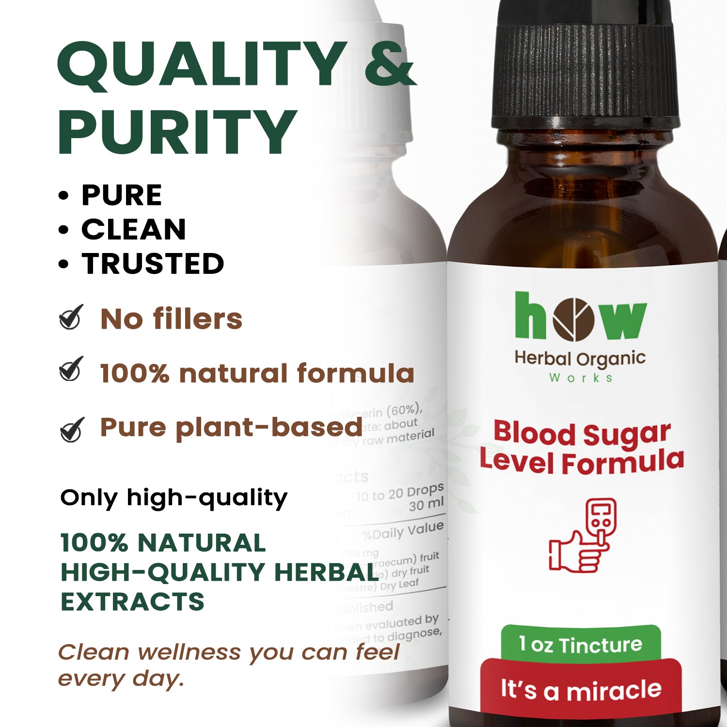 Blood sugar tincture quality