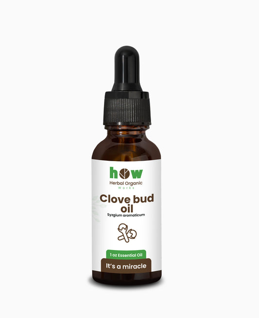 Clove Bud Oil by Herbal Organic Works – Pure Essential Oil for Teeth, Skin, Aromatherapy & Massage (1 oz Glass Dropper Bottle)