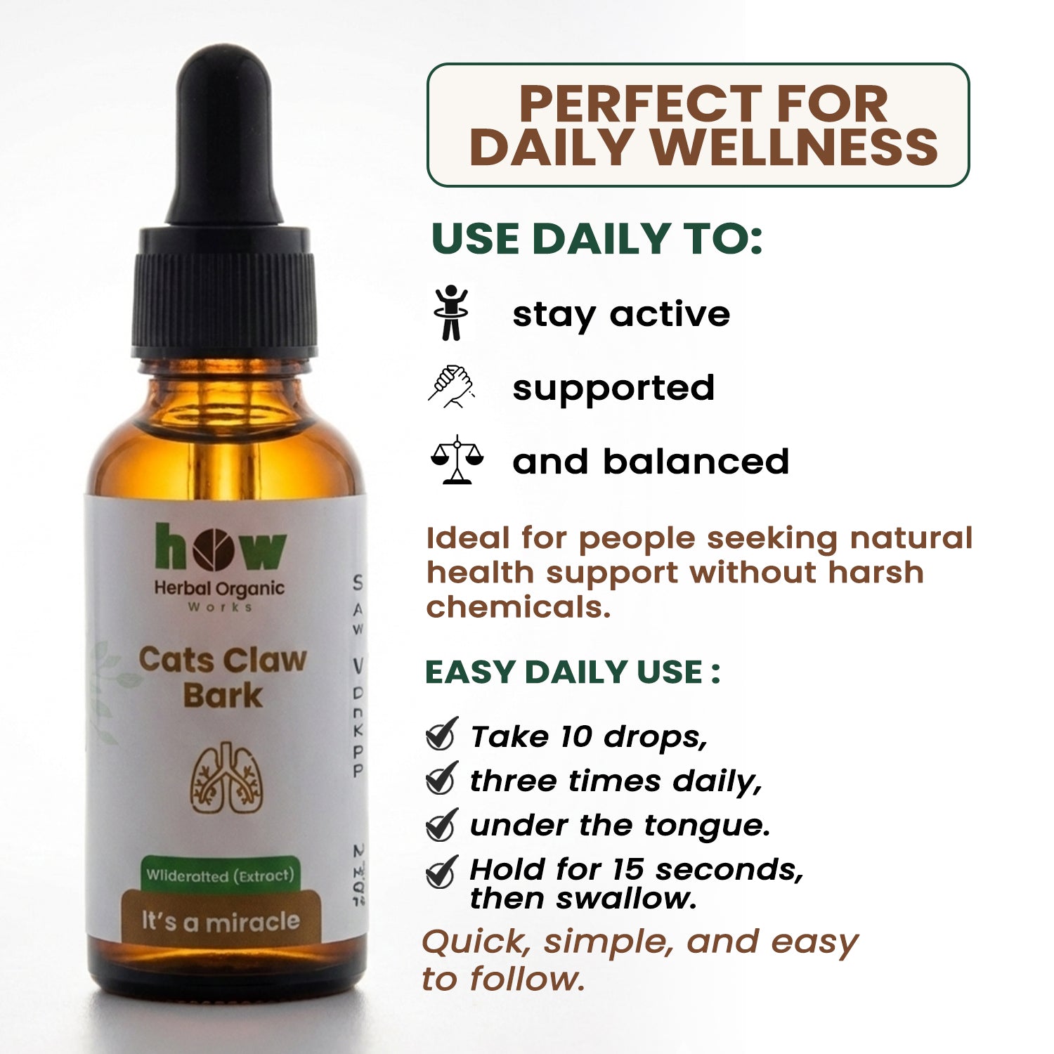 Cats claw bark extract uses