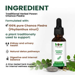 Chanca piedra Tincture ingredients