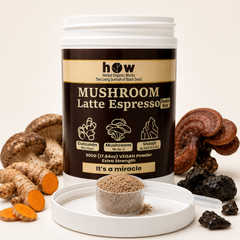 Mushroom Latte Espresso | Functional Mushroom Coffee with Shilajit & Curcumin