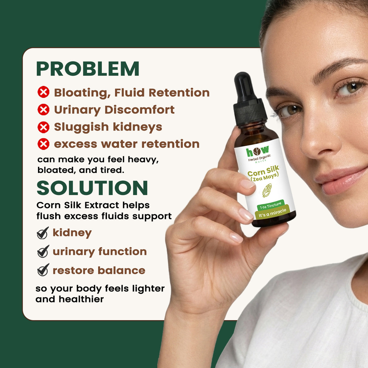 Corn silk extract problem solution
