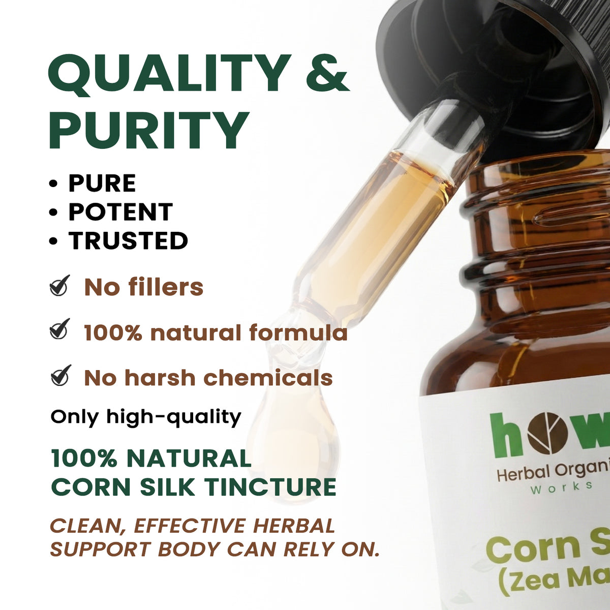 Corn silk extract quality