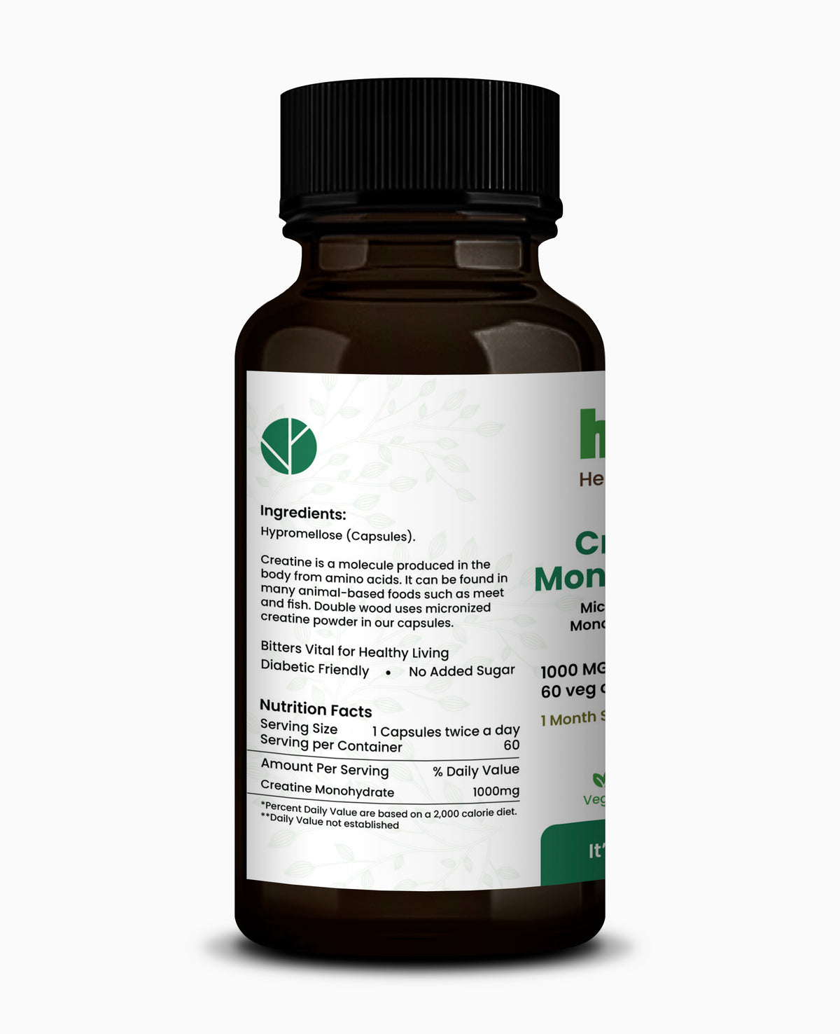Creatine-monohydrate Capsules for Strength and Workout Performance