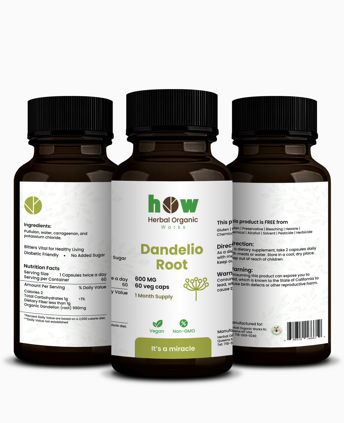 Dandelion Root Capsule – Herbal Detox & Liver Support Supplement