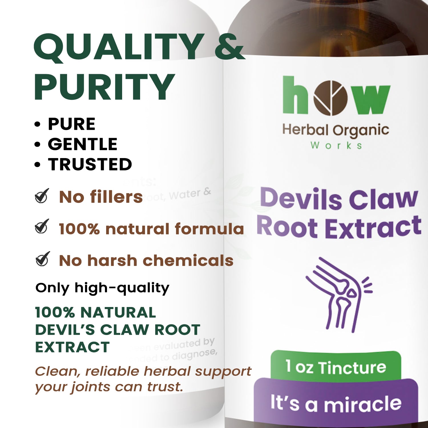 Devil's claw extract quality