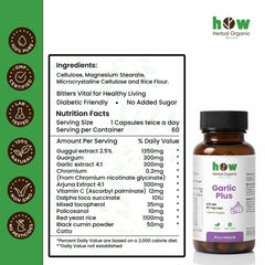 Garlic plus cap Nutrition Facts