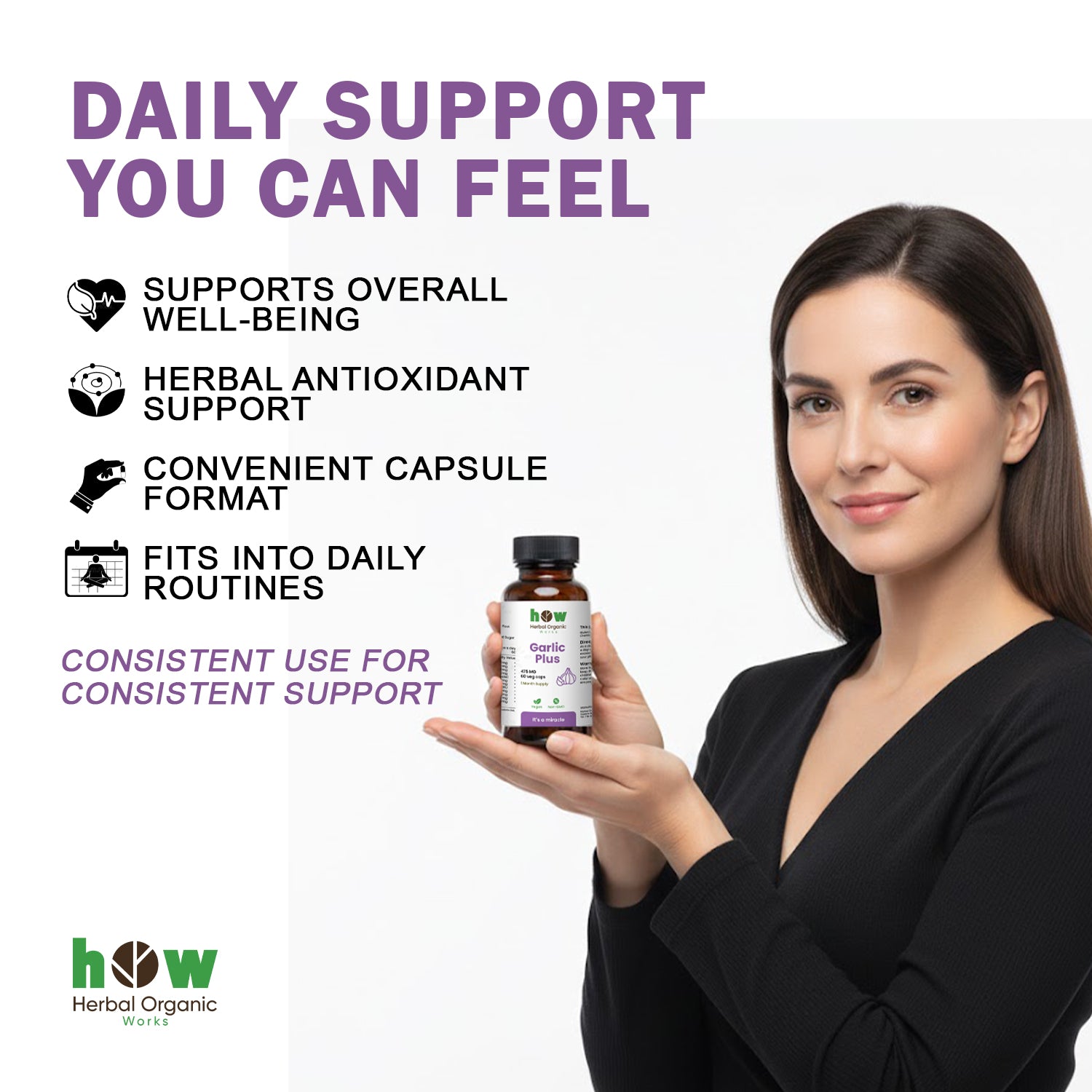 Garlic plus capsules for body