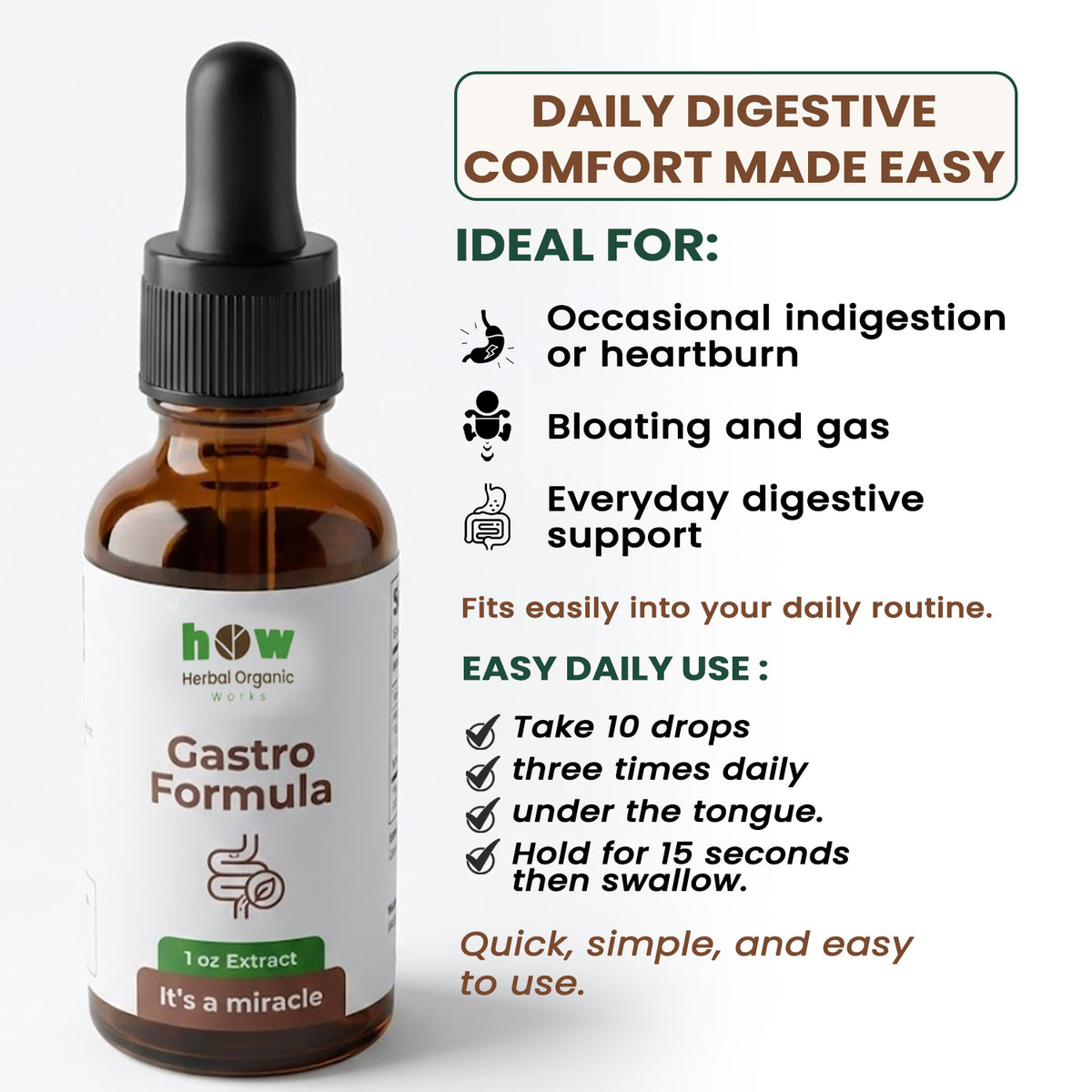 Gastro formula extract uses