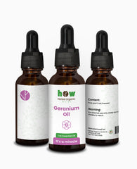 Geranium Essential Oil – Herbal Organic Works Pure Oil for Diffuser & Aromatherapy | Premium Quality