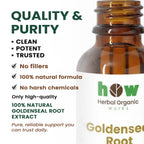 Goldenseal root extract quality
