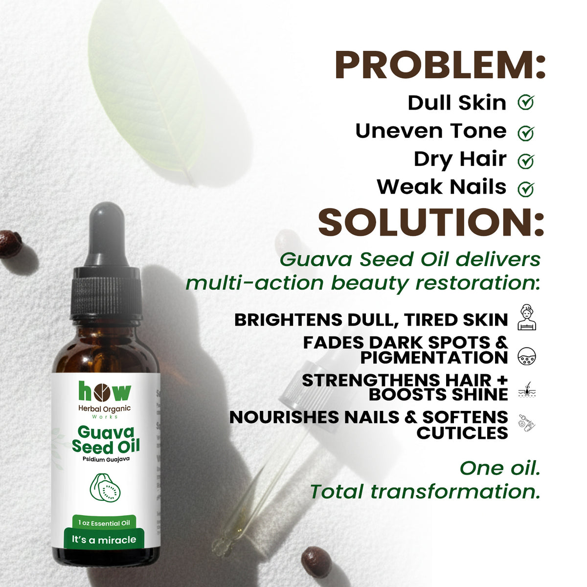 Guava seed oil problems