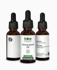 Hemp Seed Oil – Herbal Organic Works Pure Oil for Even Skin Tone & Anti-Aging | 1 oz Glass Dropper Bottle