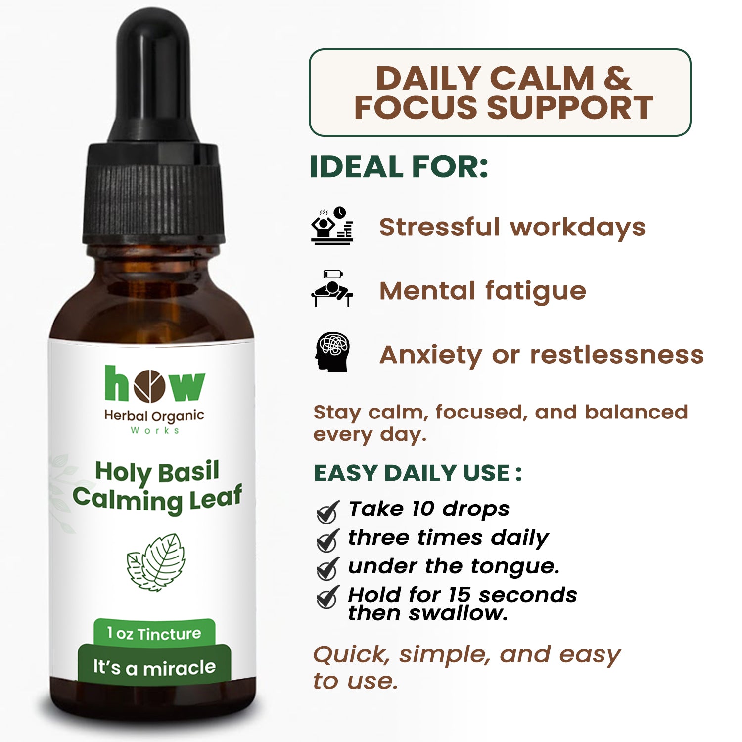 Holy Basil Extract uses