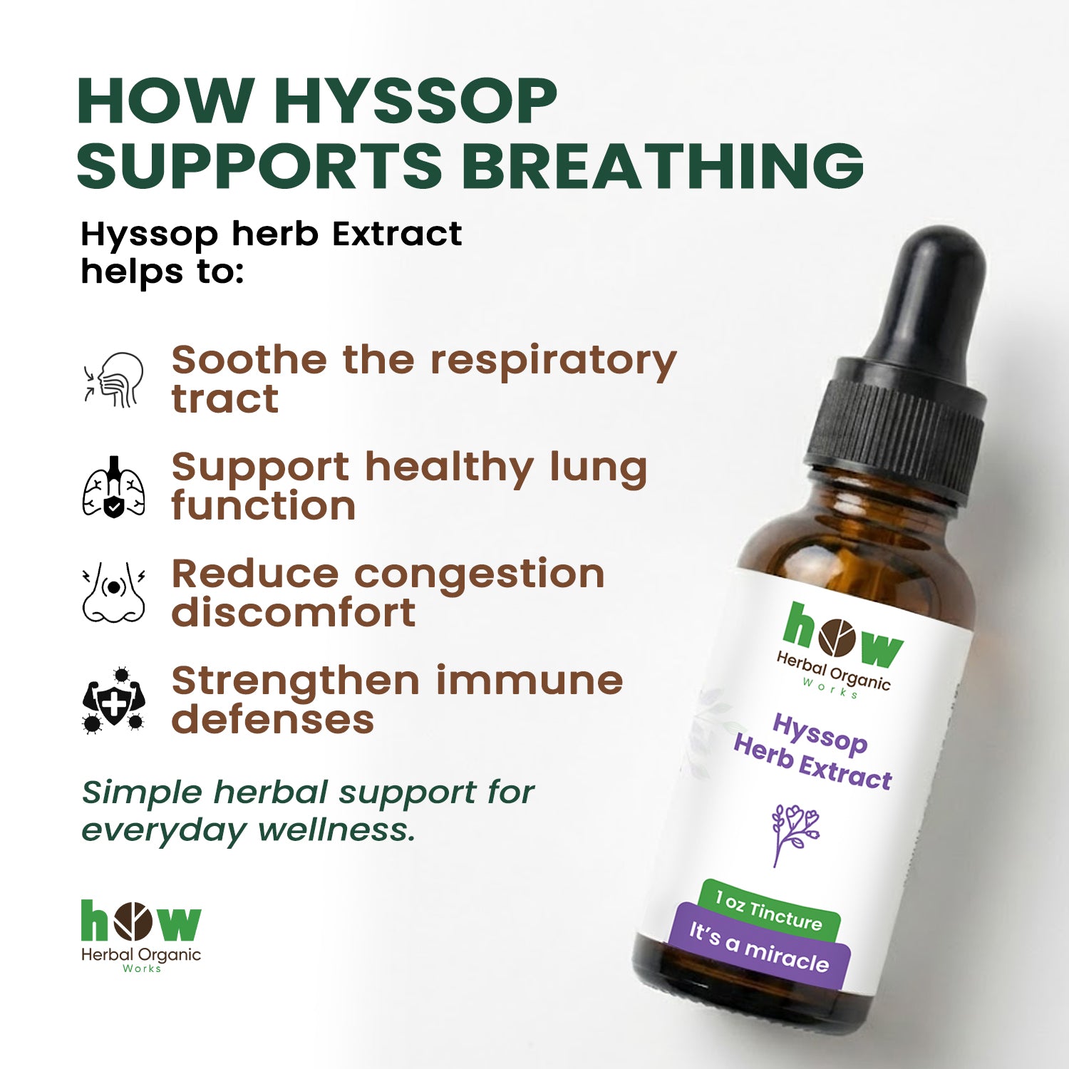 Hyssop herb extract  supports you
