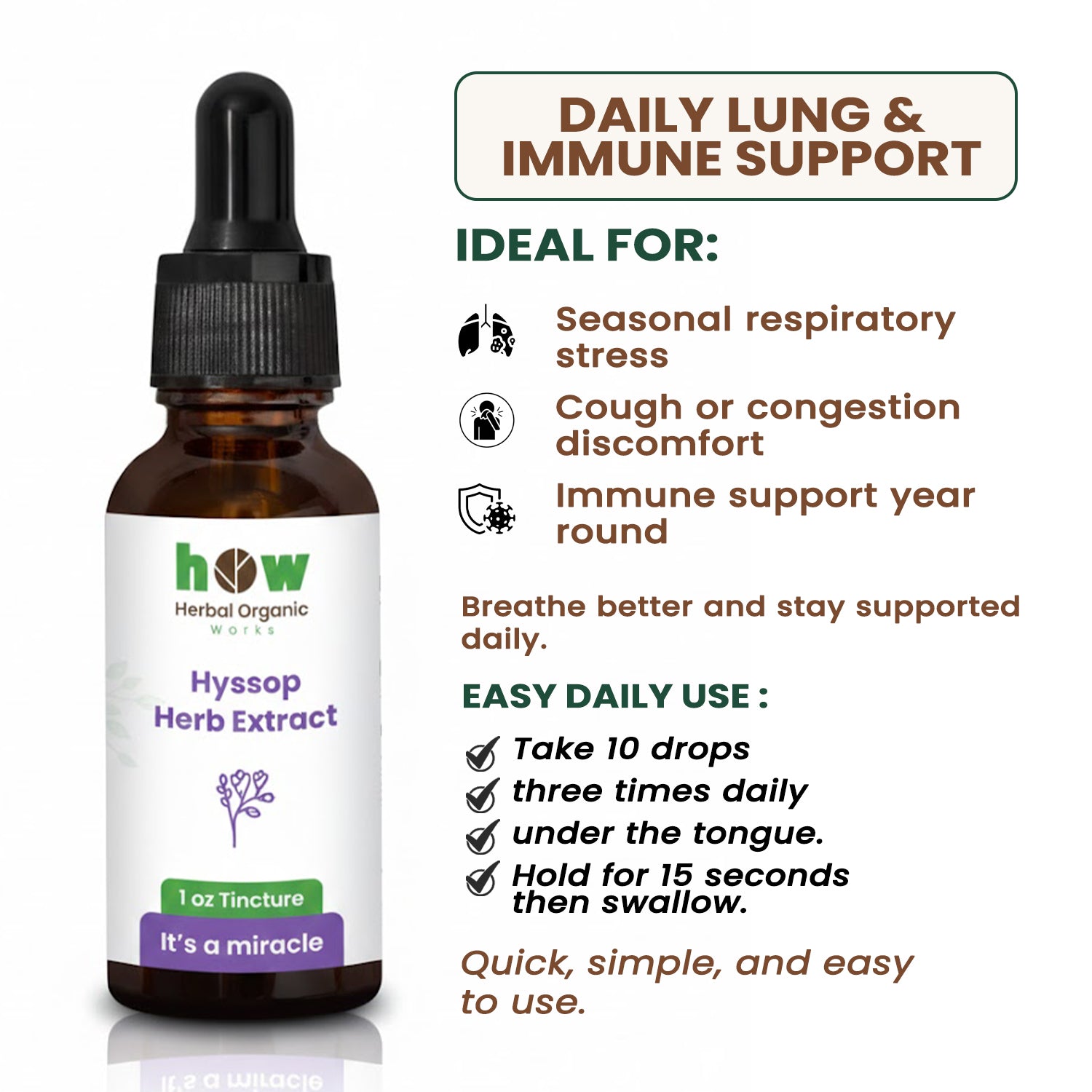 Hyssop herb extract  uses