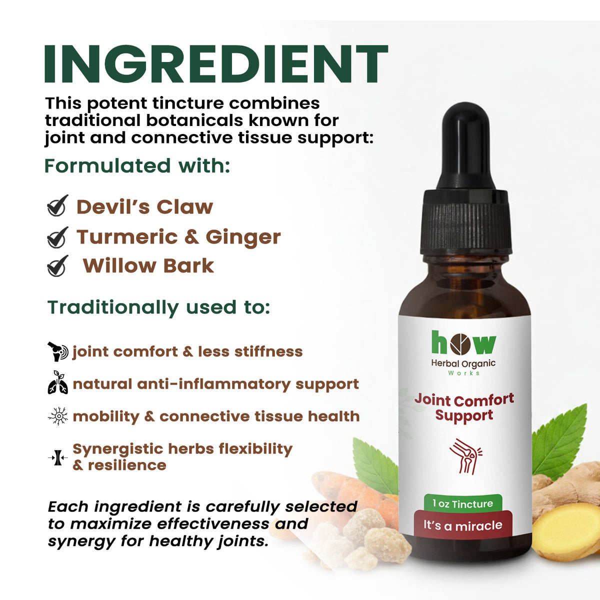 Joint Comfort Tincture ingredients
