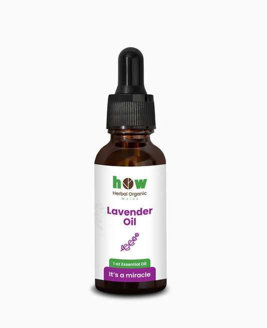 Lavender Carrier Oil – Herbal Organic Works 1 oz | Pain Relief & Multi-Purpose Oil for Skin, Hair & Nails