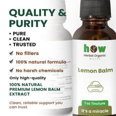 Lemon Balm Tincture quality