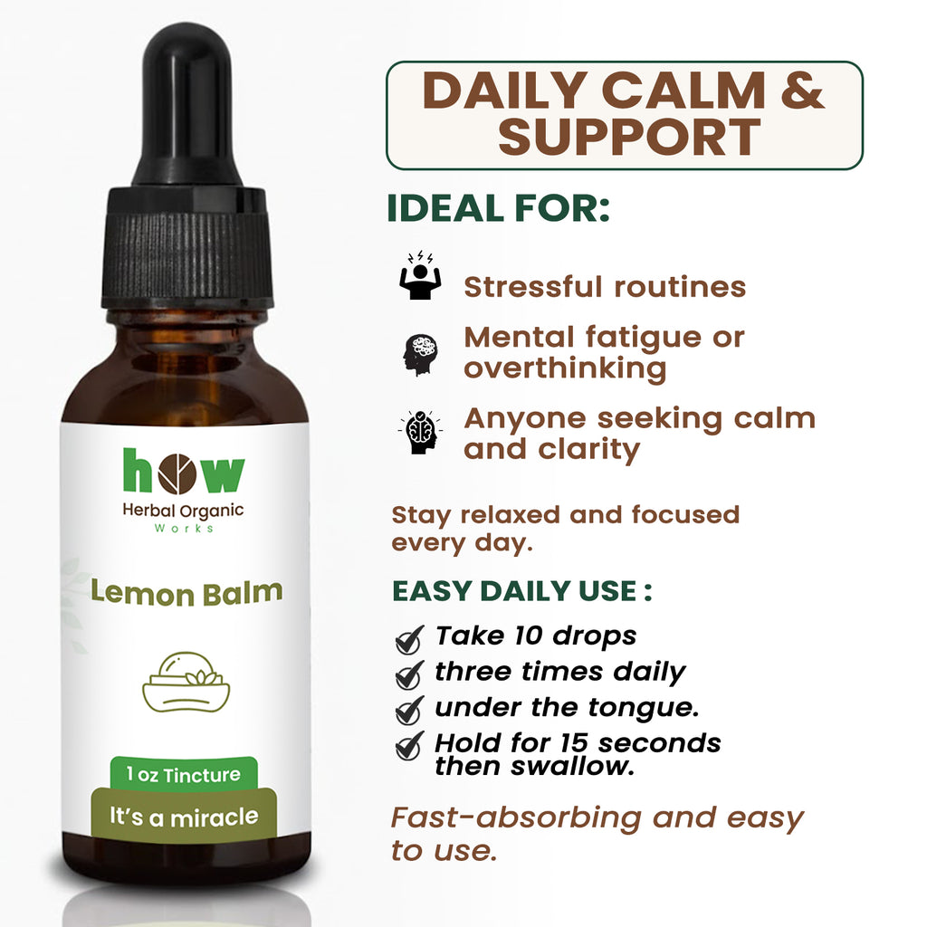 Lemon Balm Tincture uses