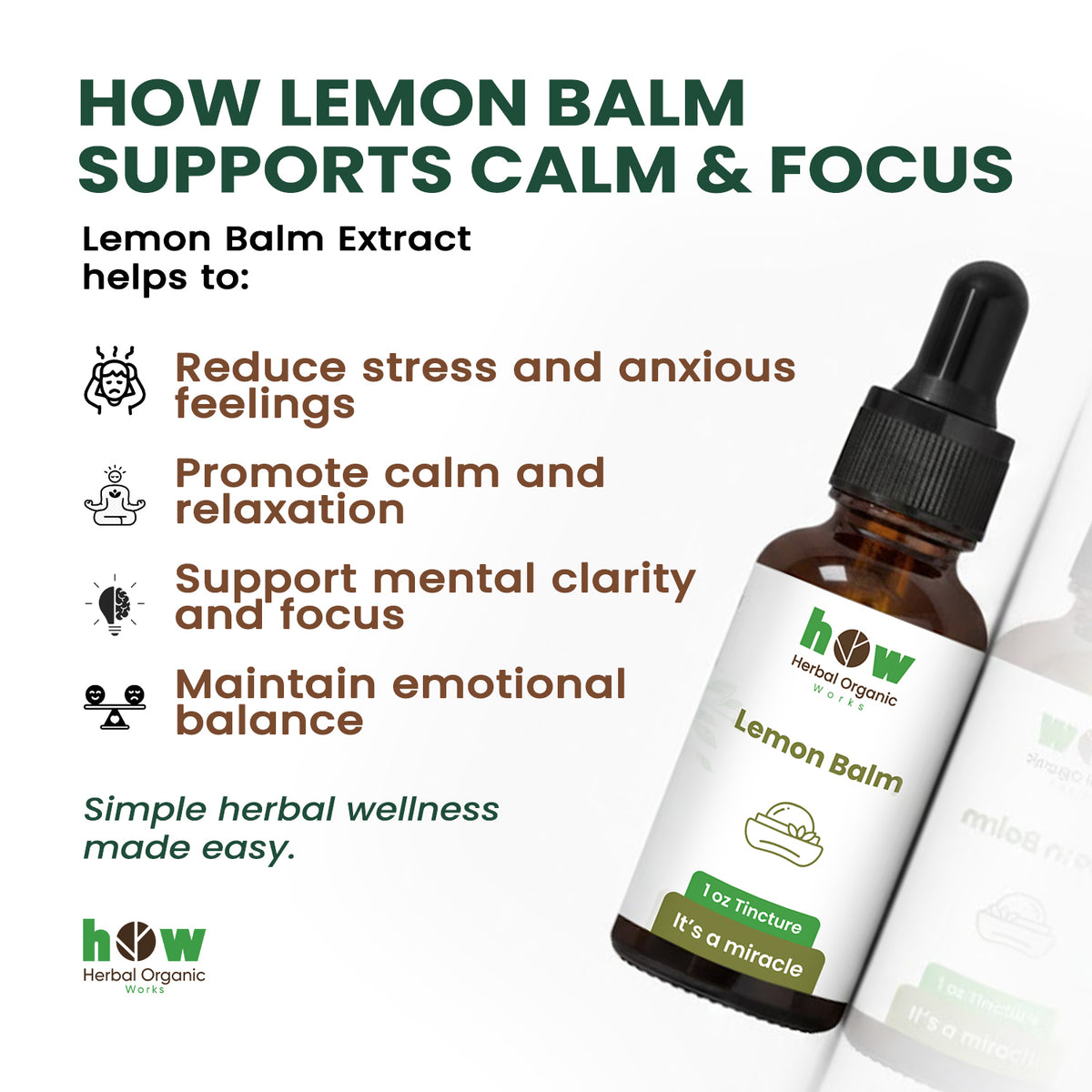 Lemon Balm Tincture works