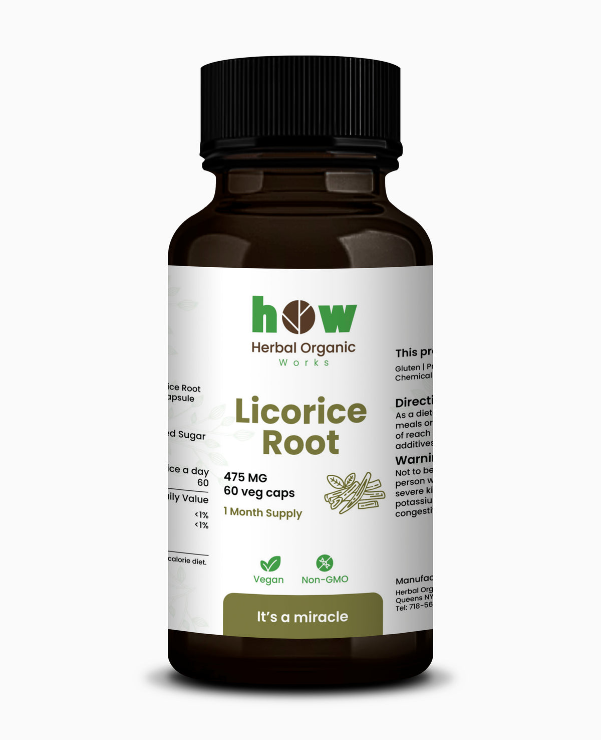 Licorice Root Capsules | Throat & Digestive Support
