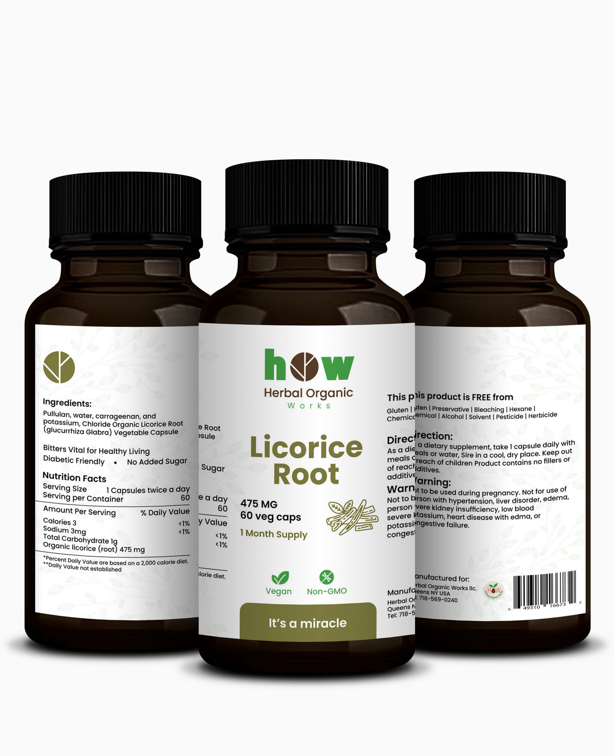 Licorice Root Capsules | Throat & Digestive Support
