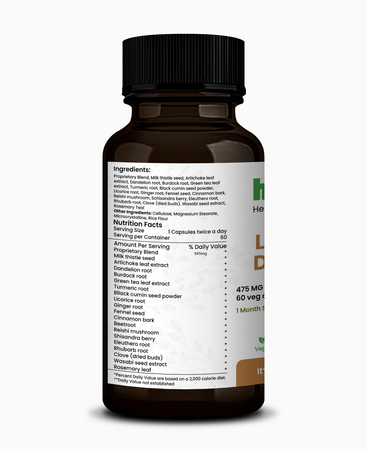 Liv-O D-tox Capsule For Liver Health - 60 vegg Capsules