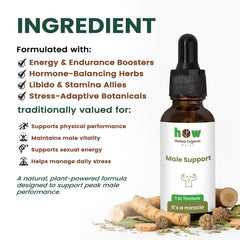 Male support Tincture ingredients