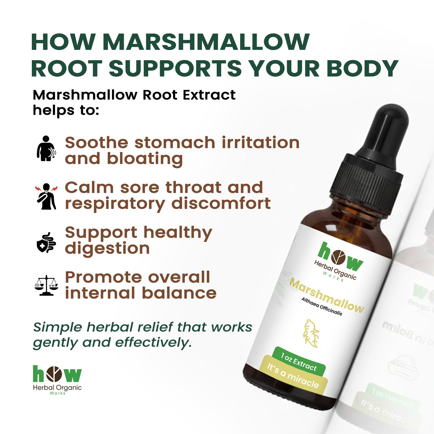 Marshmallow root extract for body