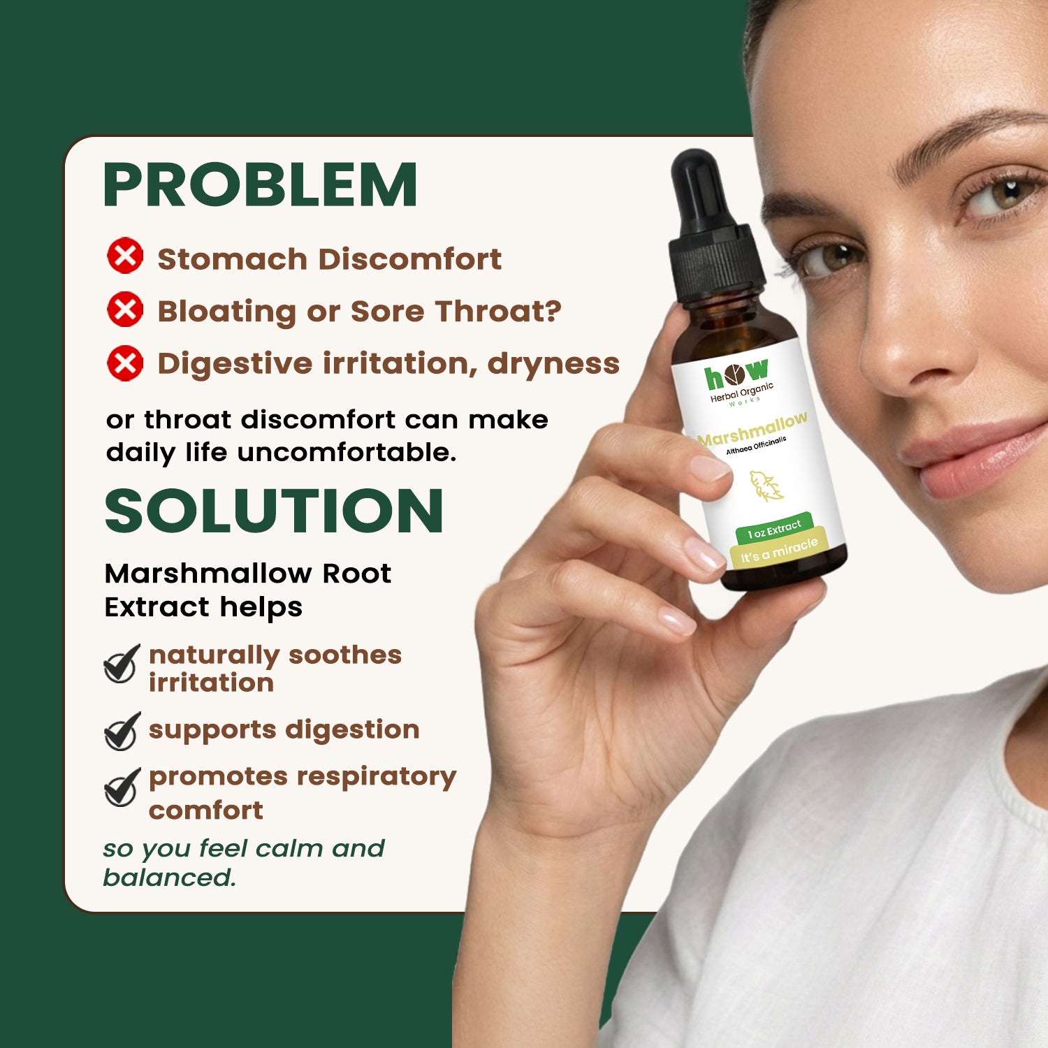 Marshmallow root extract problem
