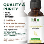 Marshmallow root extract quality