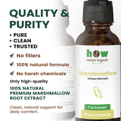 Marshmallow root extract quality