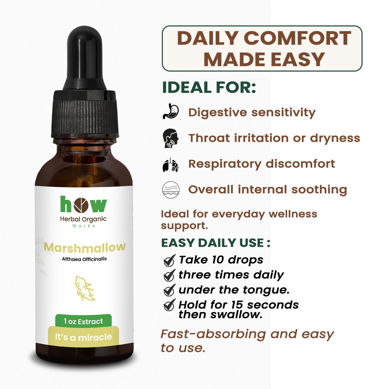 Marshmallow root extract uses