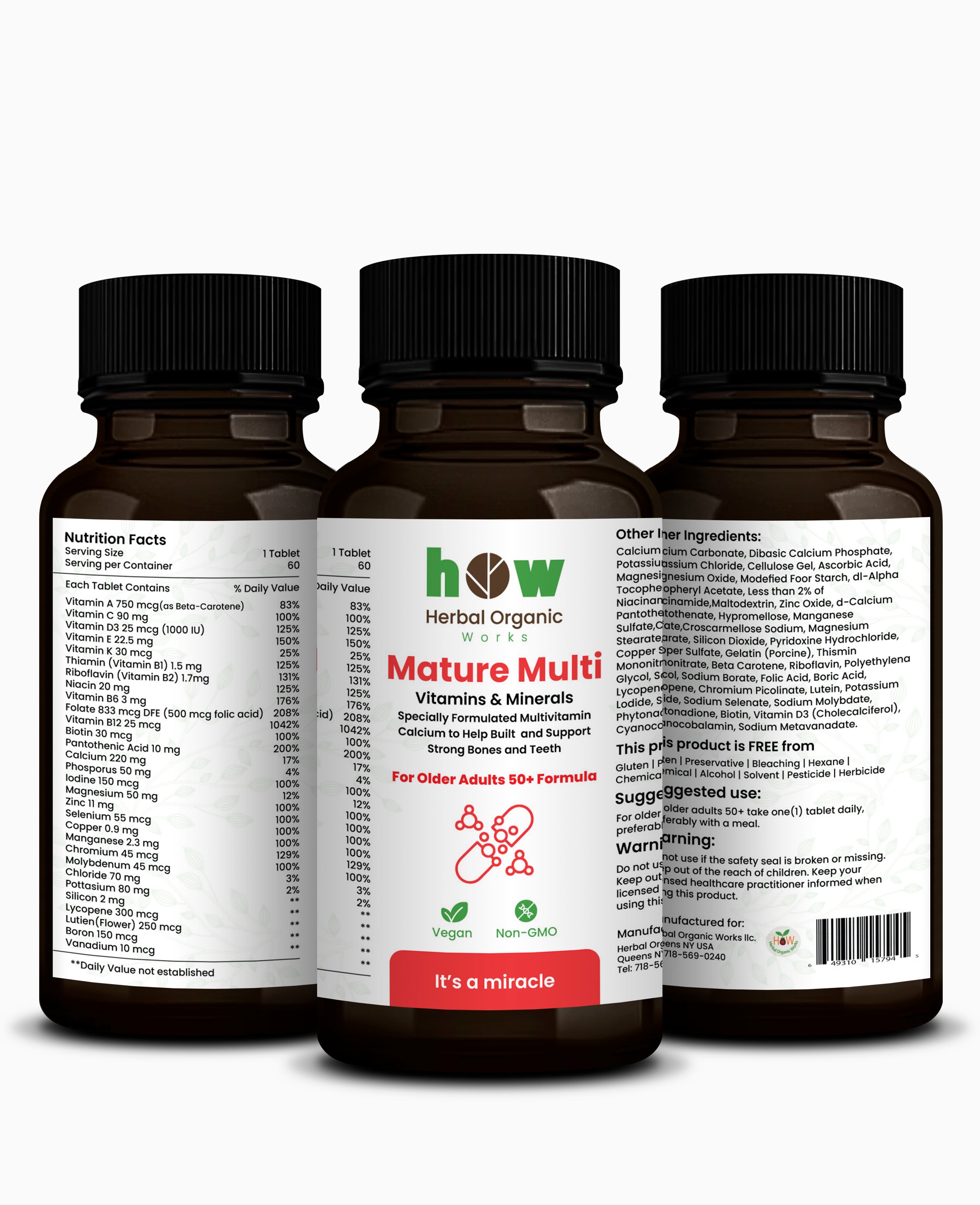 Mature Multi Vitamins & Minerals