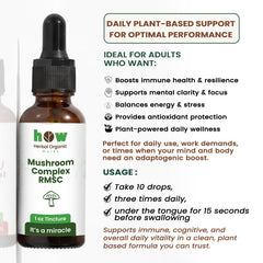 Mushroom complex tincture uses
