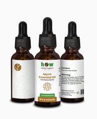 Myrrh Essential Oil – Herbal Organic Works 100% Pure & Natural Oil for Aromatherapy, Diffuser, Soap & Candle Making | 1 oz Glass Bottle