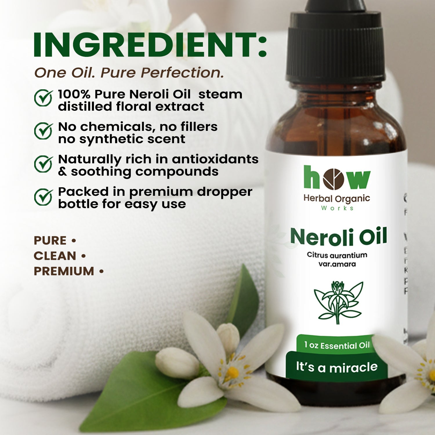 Neroli oil ingredients