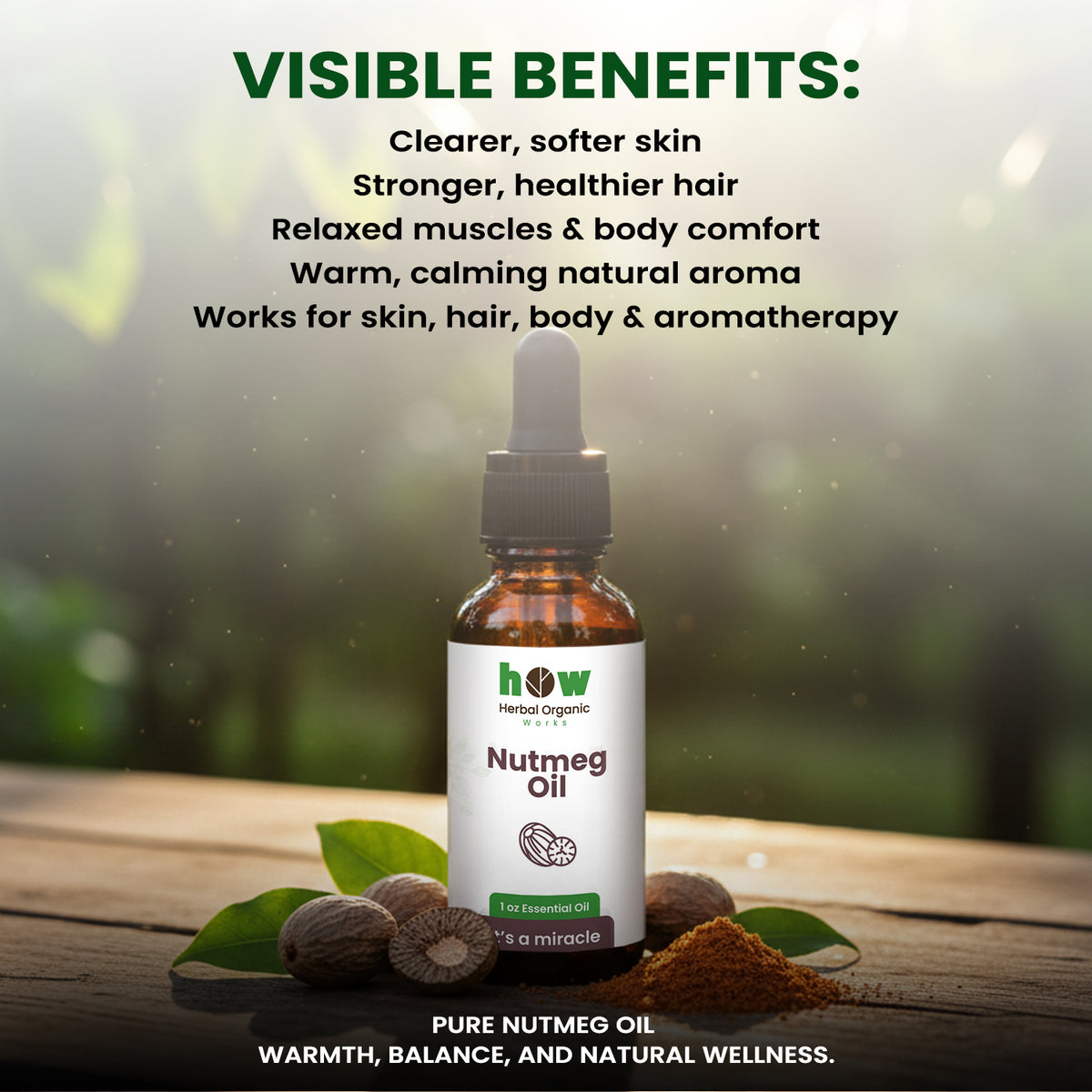 Nutmeg oil  benefits